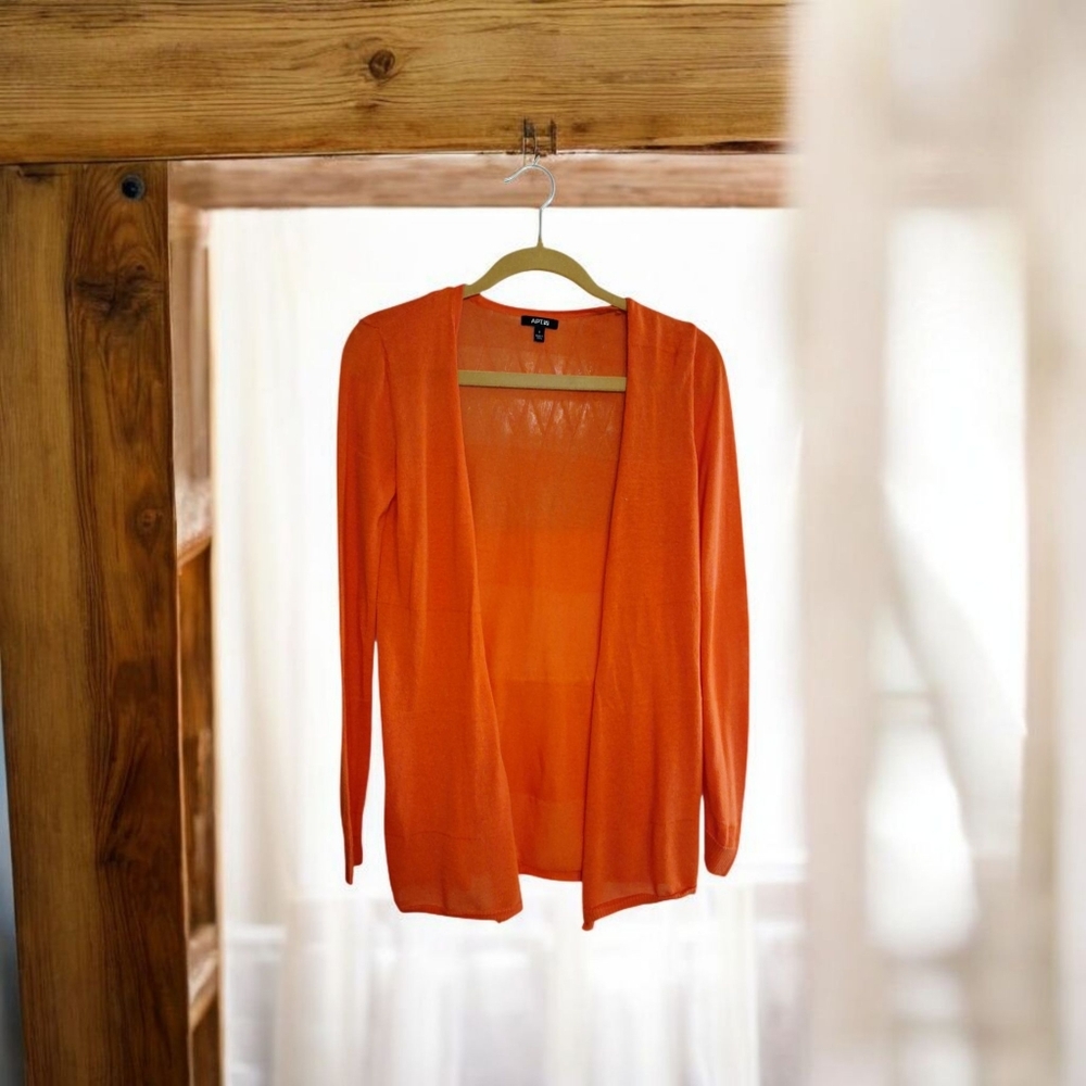 Apt. 9 Women's Vibrant Orange Cardigan